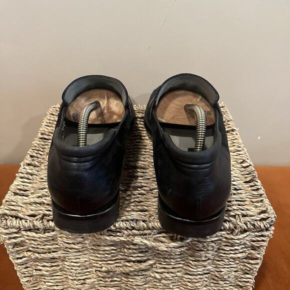 Lorenzo Banfi Men Black Brown Leather Two Tone Loafers Shoes Sz US 10 Italian main image 6